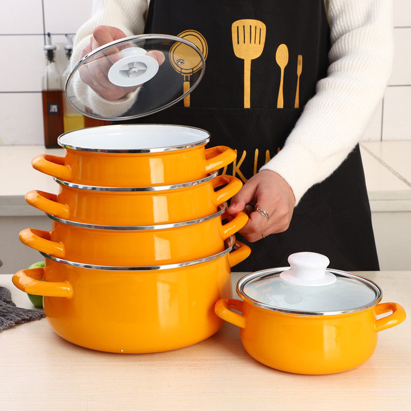 Baby Food Oats - Pentola Spessa in Smalto per Zuppa,