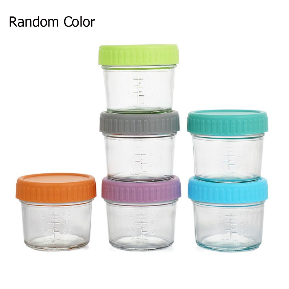 Baby Food Jars Glass - 6 pezzi multiuso in vetro per