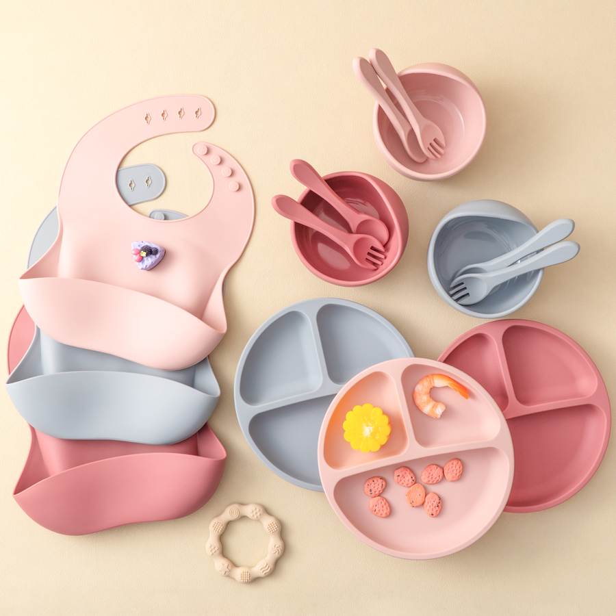 Silicone Suction Bowl - 5 pezzi set di alimentazione in