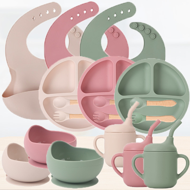 Silicone Suction Bowl - Set di stoviglie in silicone per