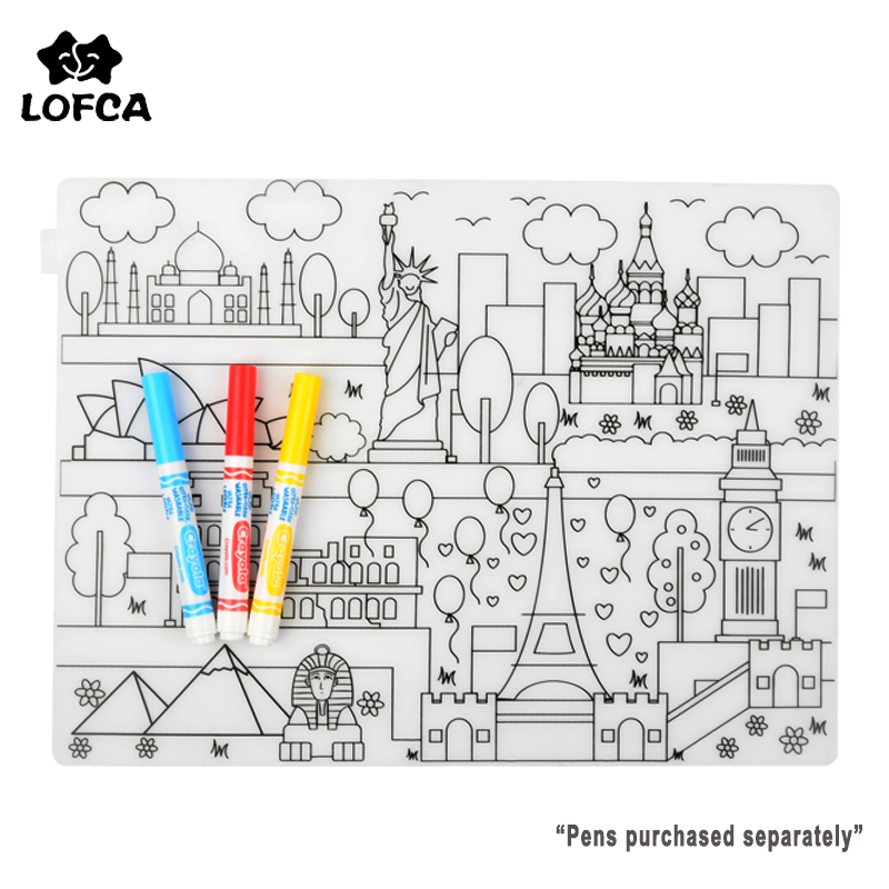 Baby Food Tray - Tovaglietta per bambini in silicone 1pc