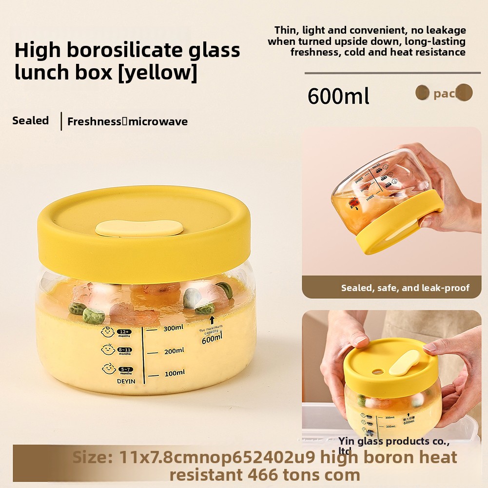 Baby Food Jars Glass - Contenitore per alimenti in vetro Contenitore