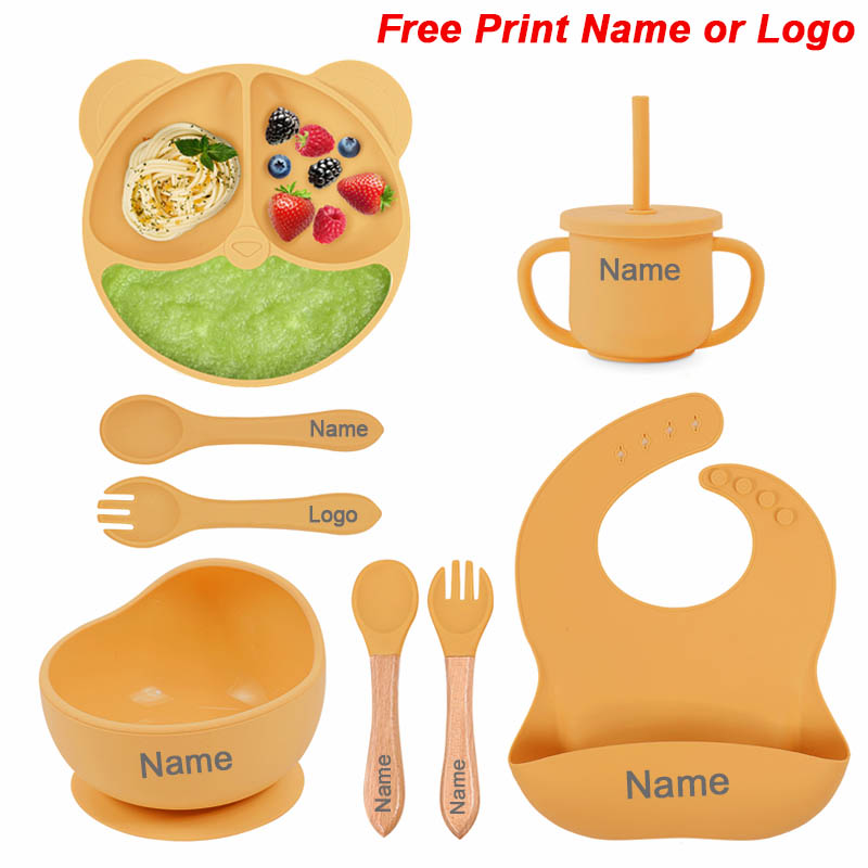Silicone Suction Bowl - Set di alimentazione in silicone per