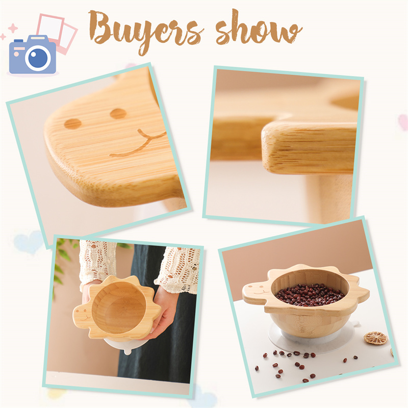 Set di stoviglie in legno per  - Silicone Suction Bowl recensione e prezzo