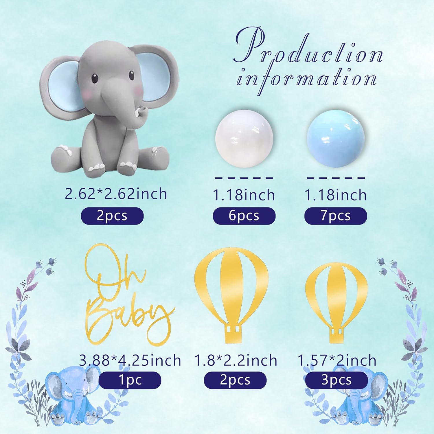 Decorazione torta elefante Top - Baby Food Ideas recensione e prezzo