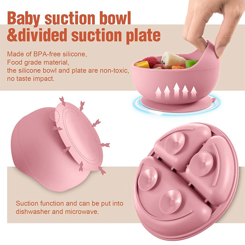 Set di stoviglie in silicone p - Silicone Suction Bowl recensione e prezzo