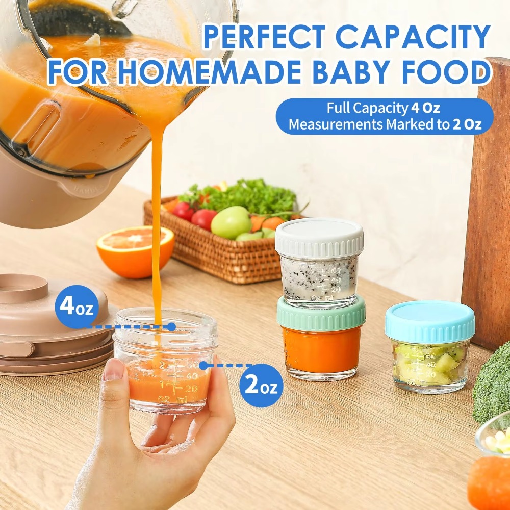 Set di 6 Barattoli in Vetro Mu - Baby Food Jars Glass recensione e prezzo
