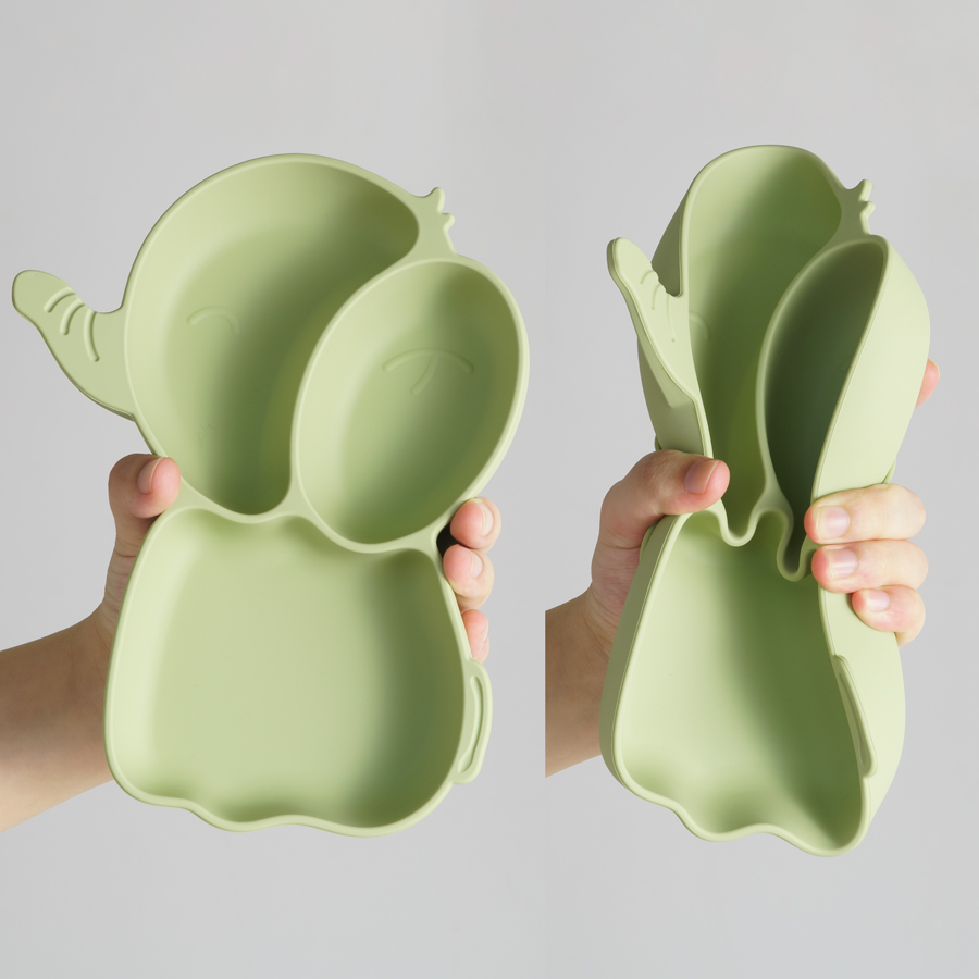 1 pz piatti da pranzo in silic - Baby Food Tray recensione e prezzo
